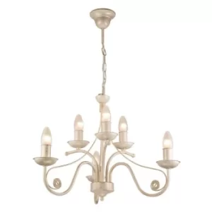 Image of Donato Chandeliers With Fabric Shades, White, 6x E14