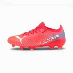 Image of PUMA Ultra 2.3 FG/AG Mens Football Boots, Sunblaze/White/Bluemazing Size 8 Shoes