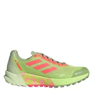 Image of adidas Terrex Agravic Flow 2.0 GORE-TEX Trail Running Sho - Pulse Lime / Turbo / Cloud Whi