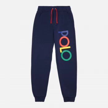 Image of Polo Ralph Lauren Boys' Retro Logo Joggers - Newport Navy - 8 Years