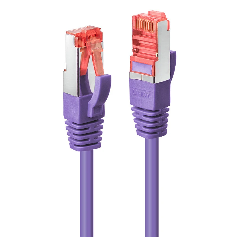 Image of Lindy 47822 networking cable Purple 1m Cat6 S/FTP (S-STP)