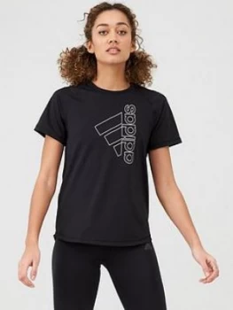 Image of Adidas Tech Bos T-Shirt - Black