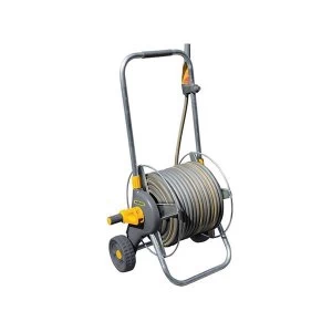 Image of Hozelock 2436 60m Metal Pro Hose Cart & 30m of 12.5mm Hose