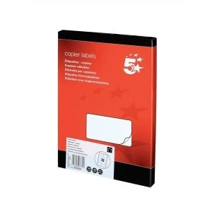 Image of 5 Star Office Multipurpose Labels Laser 10 per Sheet 105x58mm White 1000 Labels