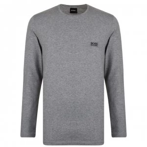 Image of Hugo Boss Long Sleeve Logo T-Shirt Grey Size L Men