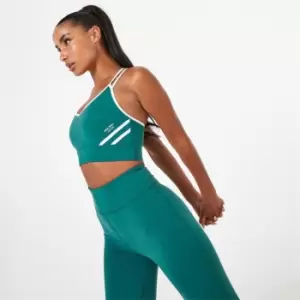 Image of Jack Wills Active Stripe Cross Back Sports Bra - Multi