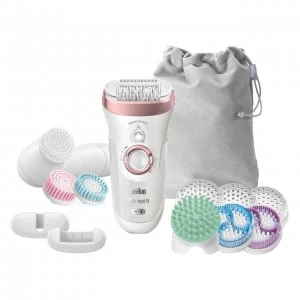 Image of Braun Silk-epil 9 SES9970-V SkinSpa SensoSmart Wet & Dry Cordless Epilator - White
