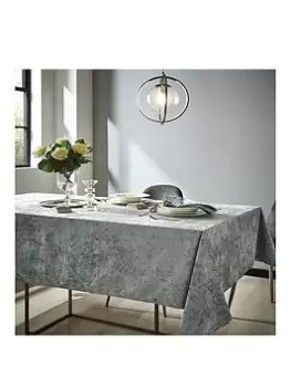 Image of Catherine Lansfield Crushed Velvet Tablecloth