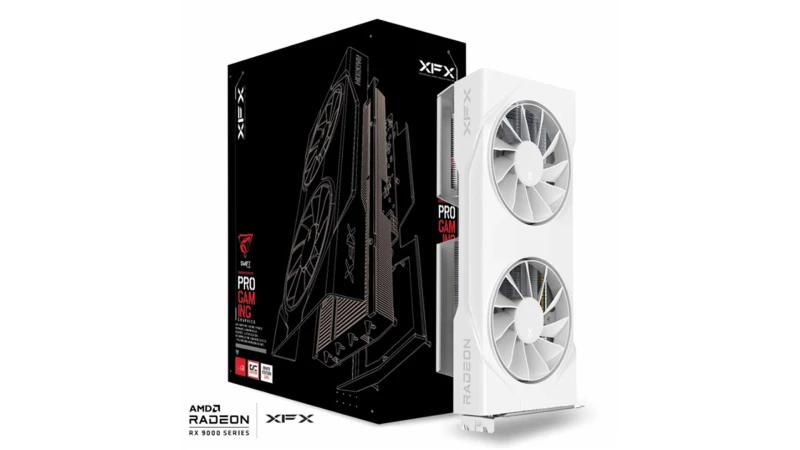 Image of XFX Swift AMD Radeon RX 9060XT OC 8GB White Gaming Graphics Card - RX-96TSW8GWQ