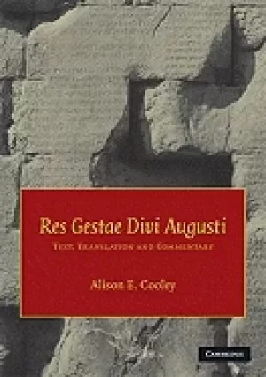Image of res gestae divi augusti text translation and commentary