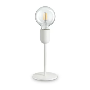 Image of Ideal Lux MICROPHONE - Indoor Table Lamp 1 Light White, E27
