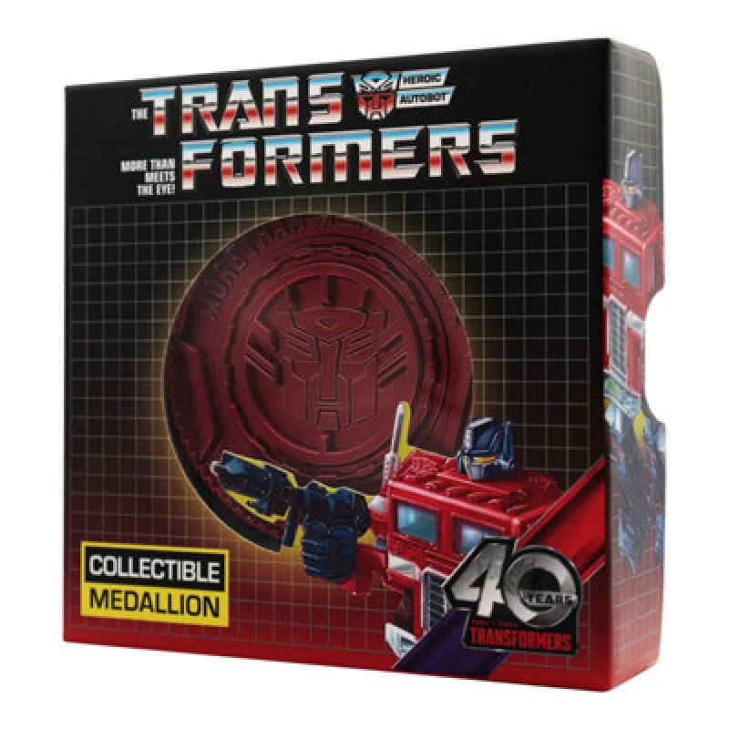 Image of Transformers Transformers 40th Anniversary Autobot Medallion in Red Red One Size Unisex 5060948294751