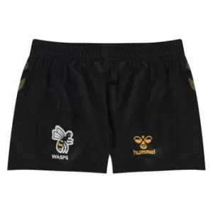 Image of Hummel Wasps Home Shorts 2021 2022 Juniors - Black