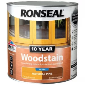 Image of Ronseal 38677 10 Year Woodstain Natural Pine 750ml