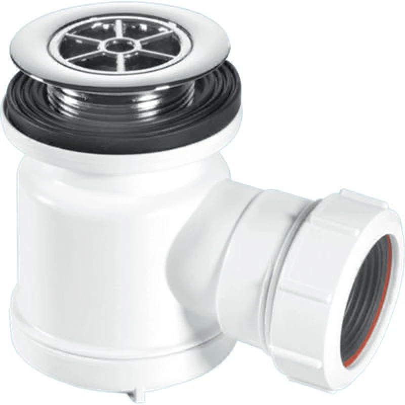 Image of McAlpine STW3-RB 19mm Water Seal Shower Trap with Universal Outlet White