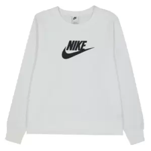 Image of Nike + Club Long Line Sweatshirt Womens - White