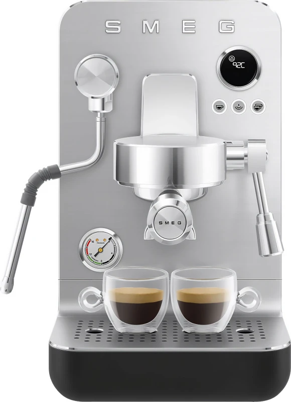Image of Smeg Mini Pro Espresso Coffee Machine - Matte Black - EMC02BLMUK