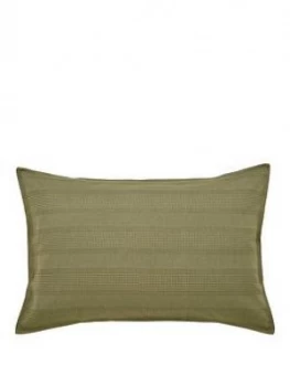 Image of DKNY Avenue Stripe Standard Pillowcase - Olive