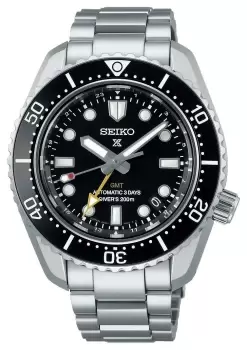 Image of Seiko SPB383J1 Prospex aDark Depthsa GMT Stainless Steel Watch