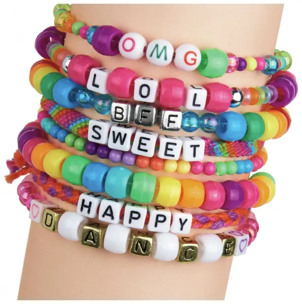 Image of Shimmer N Sparkle ABC Fashion Bead Bracelet