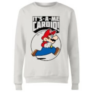 Image of Nintendo Super Mario Cardio Womens Sweatshirt - White - M