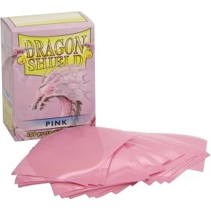 Image of Dragon Shield Standard Pink Card Sleeves - 100 Sleeves
