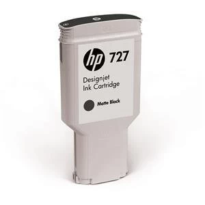 Image of HP 727 Matte Black Ink Cartridge 300ml