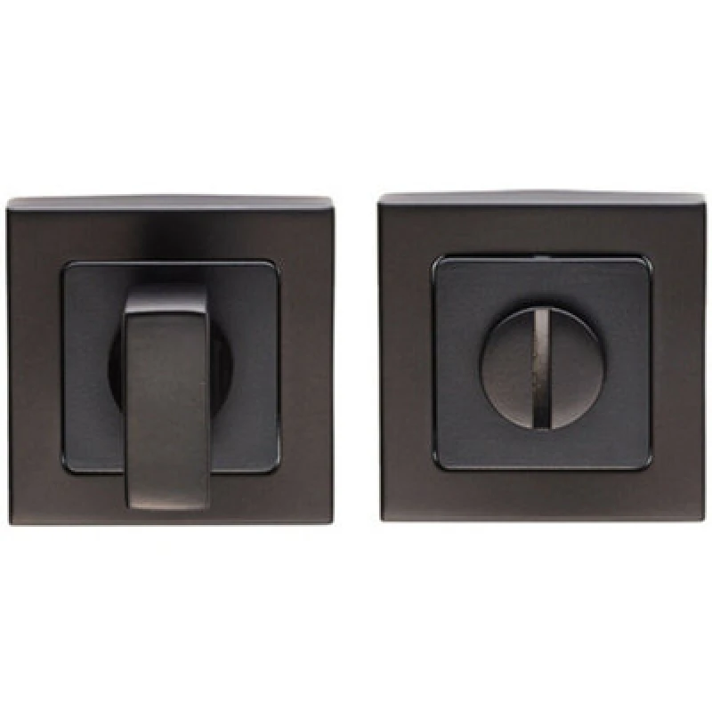 Image of Loops Thumbturn Lock and Release Handle Concealed Fix Square Rose Matt Black unisex