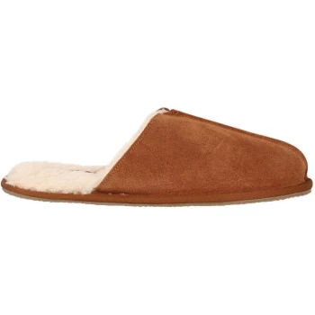 Image of Howick Suede Mule Slippers Mens - Tan
