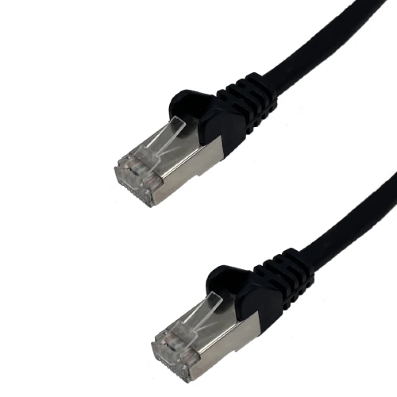 Image of connektgear 37-0020BK networking cable Black 2m Cat6a S/FTP (S-STP)