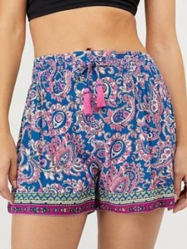 Image of Monsoon Neena Printed Ecovero Short - Blue