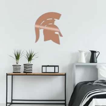 Image of Helmet - Copper Copper Decorative Metal Wall Accessory