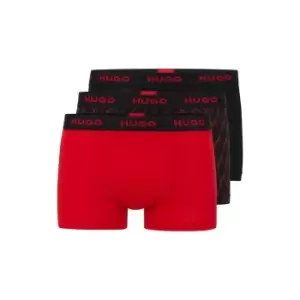 Image of Hugo 3 Pack Boxer Shorts - Red
