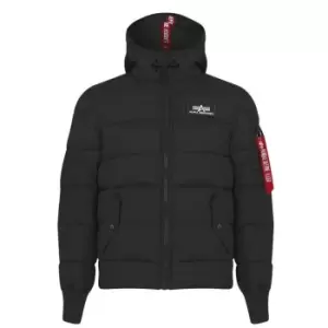 Image of Alpha Industries Puffer Hood Jacket - Black
