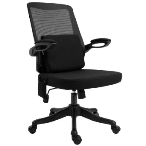 Image of Vinsetto Office Chair 2-Point Massage Executive Ergonomic USB Power Mesh Design 360° Swivel with Lumbar Support, Black