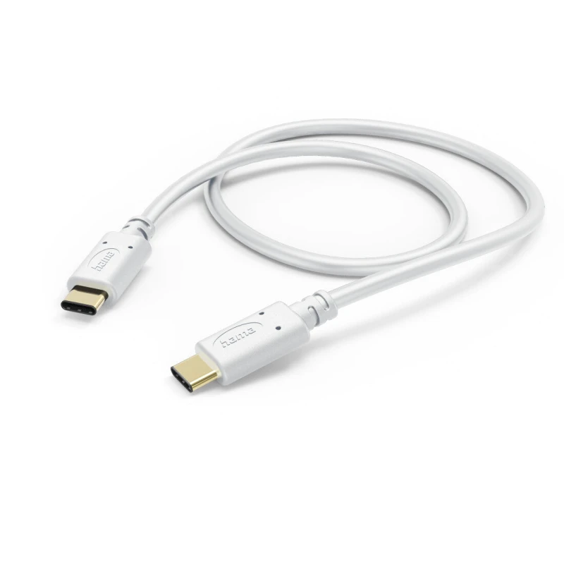 Image of Hama Hama USB charging cable USB 2.0 USB-C plug, USB-C plug 1.50 m White 00201592 00201592