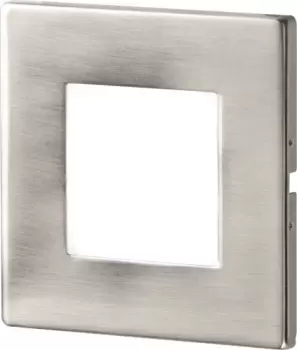 Image of KnightsBridge 230V IP20 1W Stainless Steel Recessed LED Wall Light