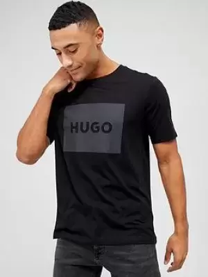 Image of Hugo Dulive Large Logo Black T-Shirt