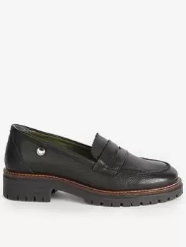 Image of Barbour Velma Leather Loafer - Black, Size 7, Women