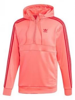 Image of adidas Originals 3 Stripe Half Zip Hoodie