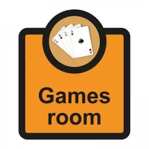 Image of Assisted Living Sign Games Room - SA FMX 266 x 310mm