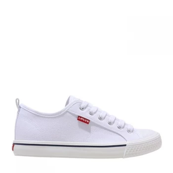 Image of Levis Levis Maui Canvas Low Trainers Juniors - White 0061