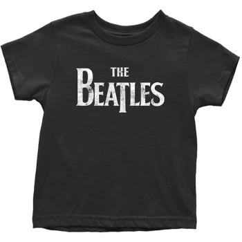 Image of The Beatles - Drop T Logo Kids 2 Years T-Shirt - Black