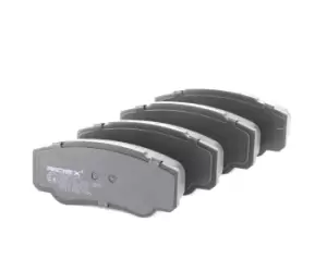 Image of RIDEX Brake pad set 402B0341 Brake pads,Brake pad set, disc brake FIAT,PEUGEOT,CITROEN,Ducato Kastenwagen (250_, 290_),Ducato Bus (250_, 290_)