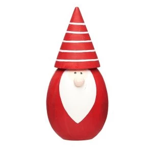 Image of Sass & Belle Standing Santa Gnome with Striped Hat