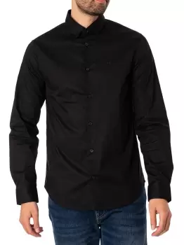 Image of Slim Logo Woven Shirt