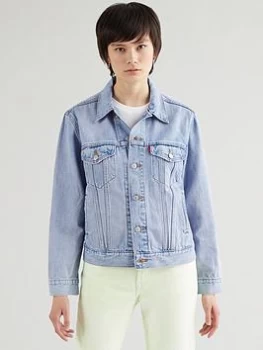 Image of Levis Ex Boyfriend Trucker - Blue