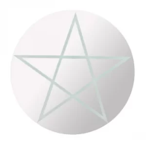 Image of Round Mirror with Pentagram