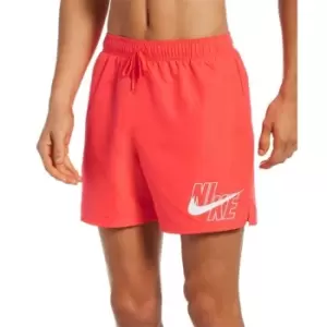 Image of Nike Logo Shorts Mens - Red
