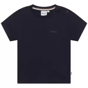 Image of Boss Boss Small Logo T-Shirt Infants - Blue